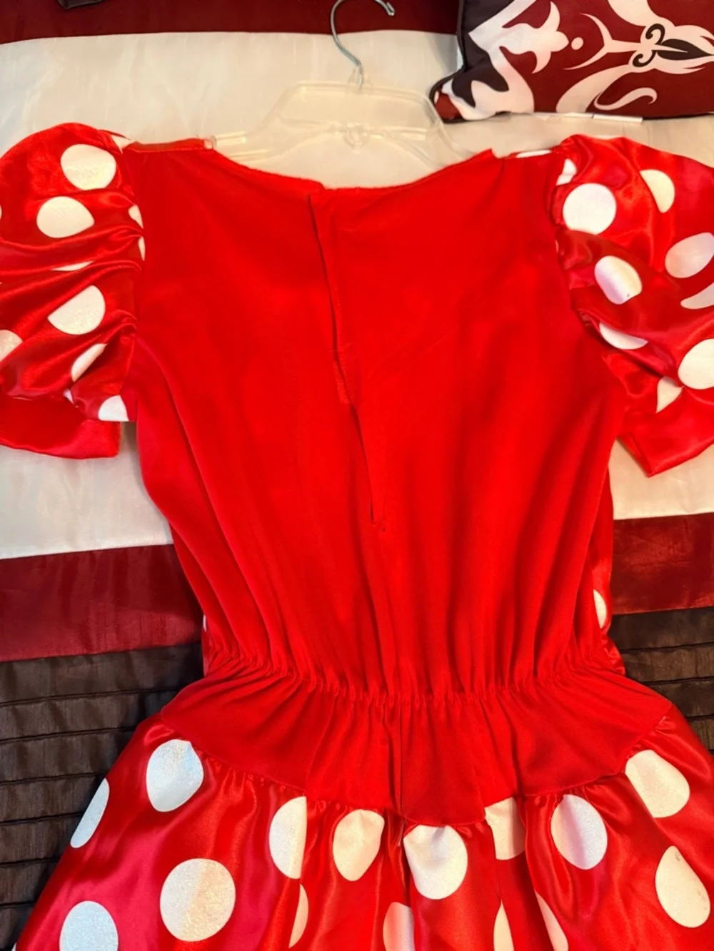 Disney Minnie Mouse Costume Dress Red Polka Dot Girl - Picture 4 of 5